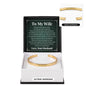 Cuff Bracelet Engraved - To My Wife "Thank You For Always Being By My Side"