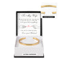 Cuff Bracelet Engraved - To My Wife "I Will Love You, Forever and Always"