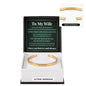Cuff Bracelet Engraved - To My Wife "Never Forget How Much I Love You"