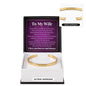 Cuff Bracelet Engraved - To My Wife "I Love You Forever and Always"