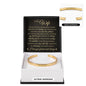 Cuff Bracelet Engraved - To My Wife "Thank You For Always Standing By Me"