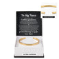 Cuff Bracelet Engraved - To My Niece "I Will Love You Forever"