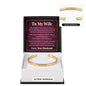 Cuff Bracelet Engraved - To My Wife "I Can't Imagine My Life Without You"
