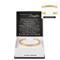 To My Daughter "Always Keep Me In Your Heart" Custom Engraved Cuff Bracelet