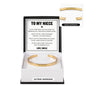 Cuff Bracelet Engraved - To My Niece "You Will Always Carry A Piece of Me"