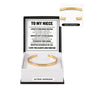 Cuff Bracelet Engraved - To My Niece "Straighten Your Crown"