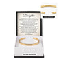 Cuff Bracelet Engraved - To My Daughter "You Bring Sunshine Into My World"