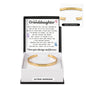 Engraved Cuff Bracelet - To My Granddaughter "Keep Chasing Your Dreams"