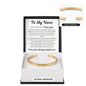 Cuff Bracelet Engraved - To My Niece "Learn To Love Yourself"