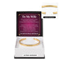 Cuff Bracelet Engraved - To My Wife "I Love You More Than Words Could Ever Express"