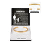 Cuff Bracelet Engraved - To My Daughter "The Most Beautiful Blessing Of My Life"