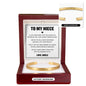 Cuff Bracelet Engraved - To My Niece "You Will Always Carry A Piece of Me"