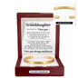 Engraved Cuff Bracelet - To My Granddaughter "Life Blessed Me With The Gift of You"