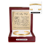 Cuff Bracelet Engraved - To My Wife "I'd Choose You"