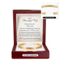 Cuff Bracelet Engraved - To My Beautiful Wife "I Love You"