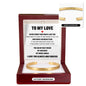 Cuff Bracelet Engraved - To My Love "You Are My Best Friend, My Soulmate, My Whole World"