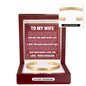 Cuff Bracelet Engraved - To My Wife "I Love You Each and Everyday"