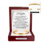 Cuff Bracelet Engraved - To My Daughter "Remember That My Love is Your Shelter"