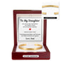 Cuff Bracelet Engraved - To My Daughter "I Am Always Proud of You"