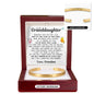 Engraved Cuff Bracelet - To My Granddaughter "You're Never Truly Alone"