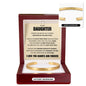 Cuff Bracelet Engraved - To My Daughter "Believe In Yourself"