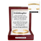Engraved Cuff Bracelet - To My Granddaughter "You Are Stronger Than You Realize"