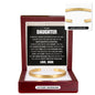 Cuff Bracelet Engraved - To My Daughter "Always Keep Me In Your Heart"