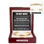 Cuff Bracelet Engraved - To My Wife "You Are The Best Thing That Has Ever Happened To Me"