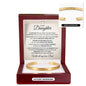 Cuff Bracelet Engraved - To My Daughter "You Are My Greatest Pride and Joy"