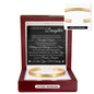 To My Daughter "Always Keep Me In Your Heart" Custom Engraved Cuff Bracelet
