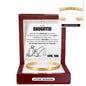 Cuff Bracelet Engraved - To My Daughter "My Love Will Always Stay By Your Side"