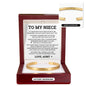 Cuff Bracelet - To My Niece "My Heart Will Always Love and Protect You"