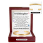 Engraved Cuff Bracelet - To My Granddaughter "Keep Chasing Your Dreams"