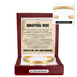 Cuff Bracelet Engraved - To My Beautiful Wife "The Love Of My Life"