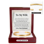Cuff Bracelet Engraved - To My Wife "Never Forget That I Love You"