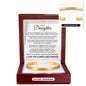 Cuff Bracelet Engraved - To My Daughter "I'll Always Believe In You With All My Heart"