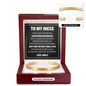 Cuff Bracelet Engraved - To My Niece "Just Take The Next Small Step"