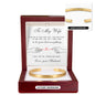 Cuff Bracelet Engraved - To My Wife "I Will Love You, Forever and Always"