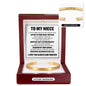 Cuff Bracelet Engraved - To My Niece "Straighten Your Crown"
