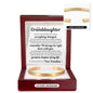 Engraved Cuff Bracelet - To My Granddaughter "Remember I'll Always Be Right There With You"
