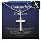 Godmother and Godson Gift | Personalized Cross Necklace | Godson Jewelry | Godson Gift