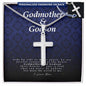 Godmother and Godson Gift | Personalized Cross Necklace | Godson Jewelry | Godson Gift