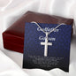 Godfather and Godson Gift, Engraved Cross Necklace