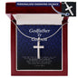 Godfather and Godson Gift, Engraved Cross Necklace
