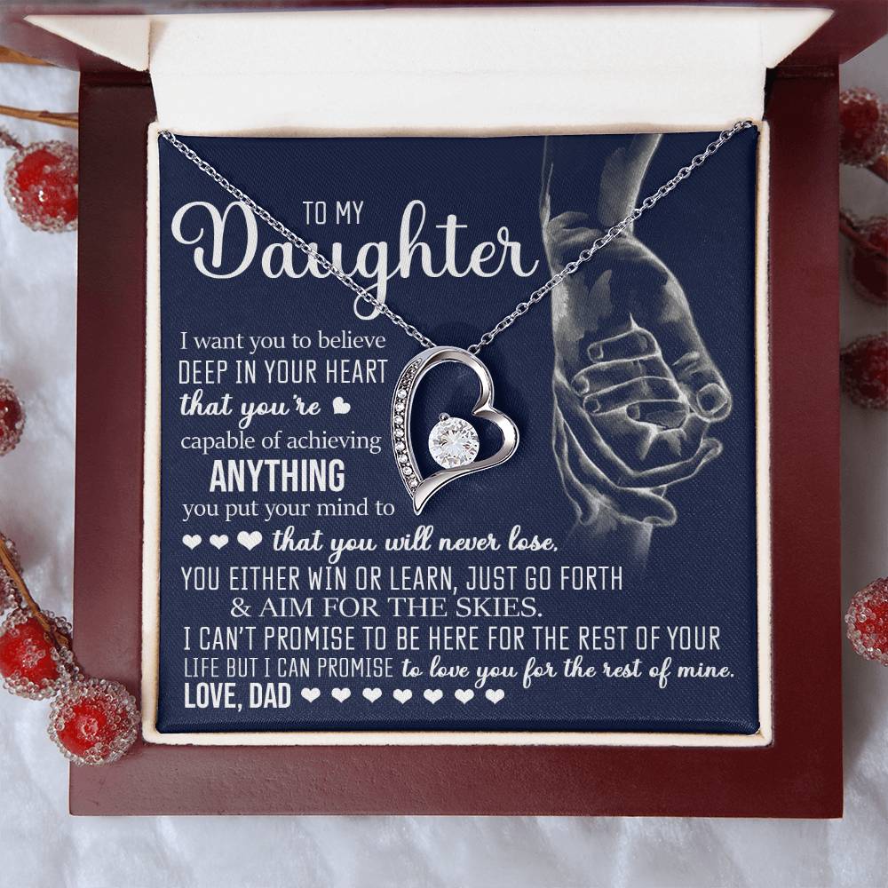 To My Daughter, Forever Love Necklace
