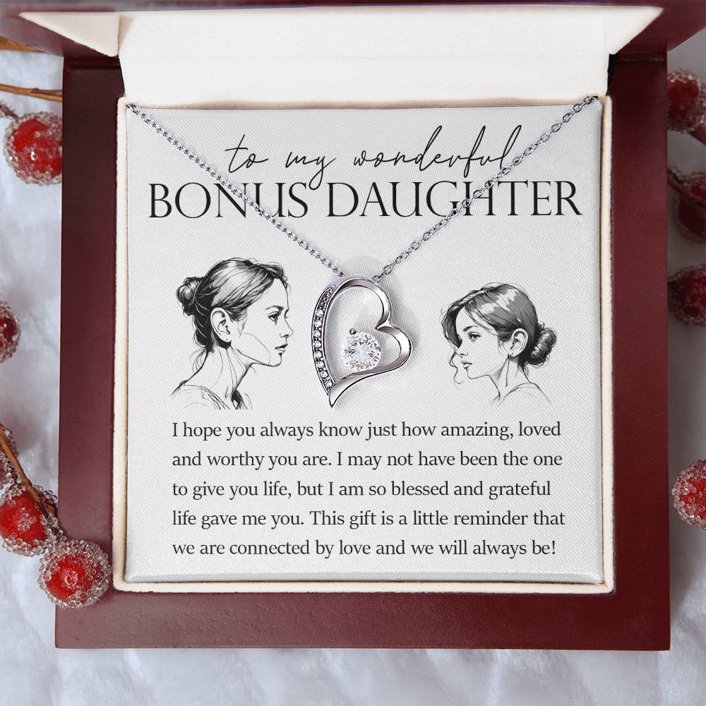 Forever Heart Necklace, Bonus Daughter Gift