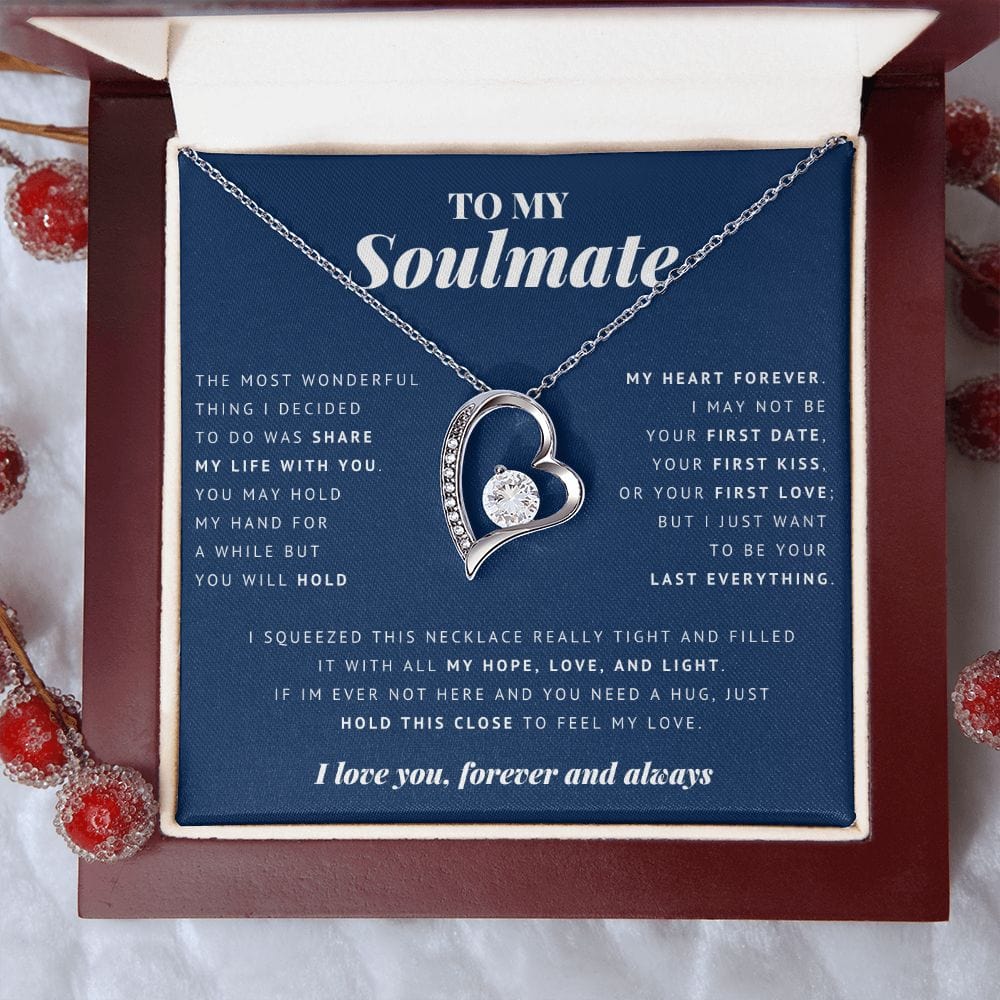 To My Soulmate, Forever Heart Necklace