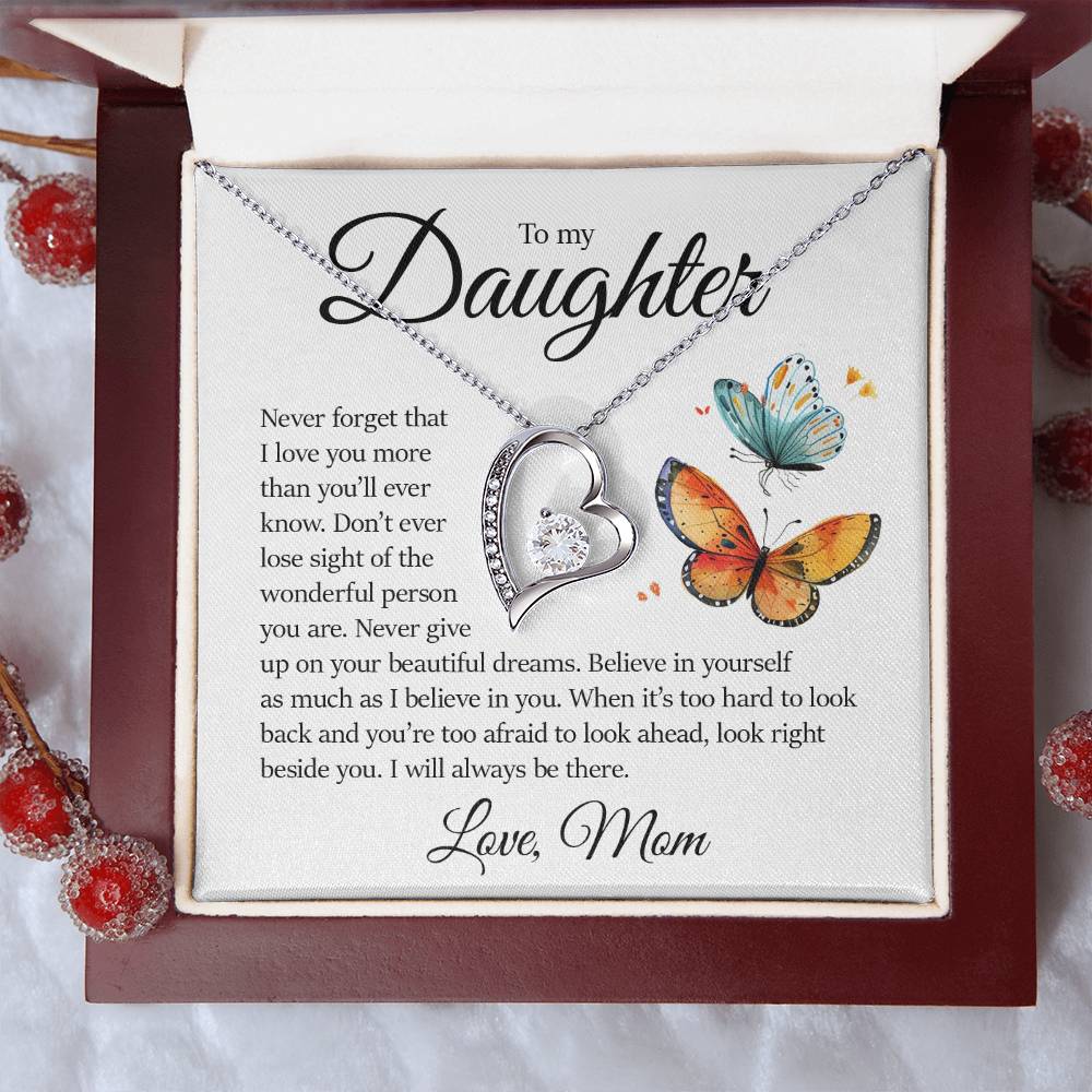 Daughter Gift, Forever Love Necklace