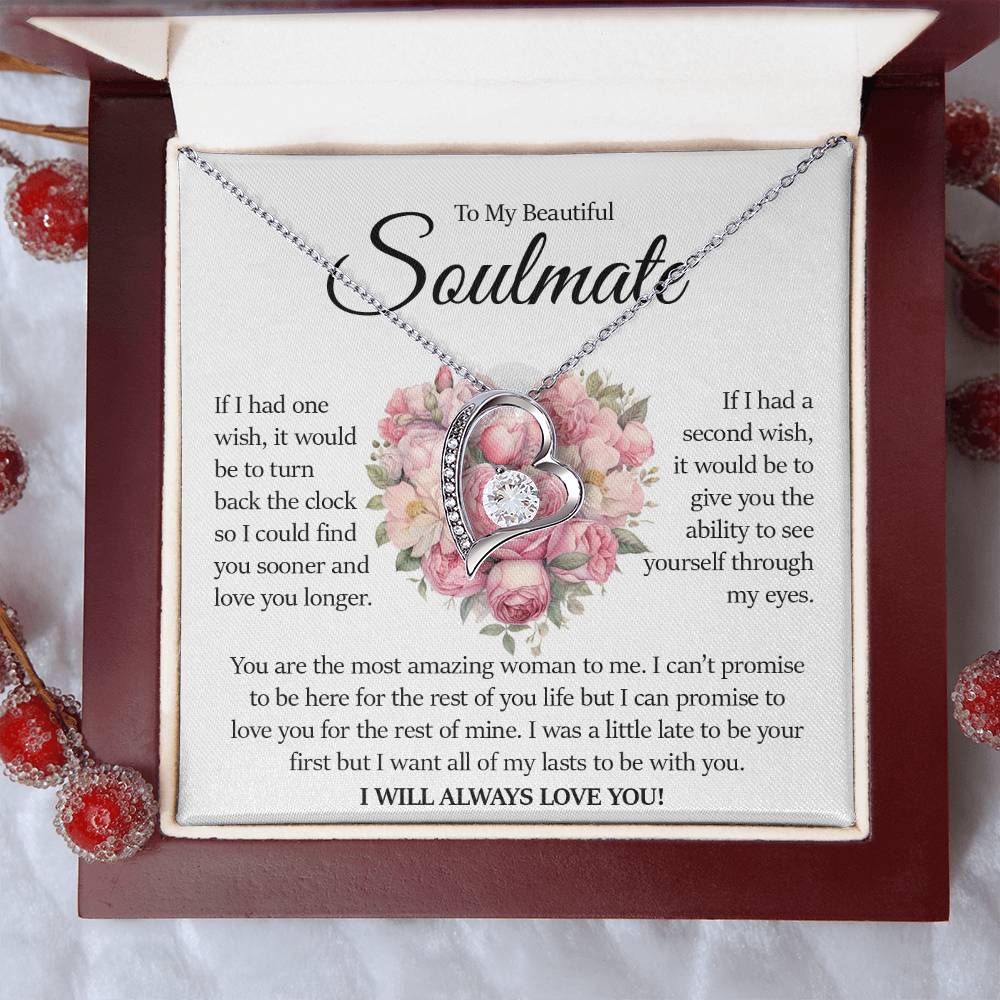 To My Beautiful Soulmate, Forever Love Necklace
