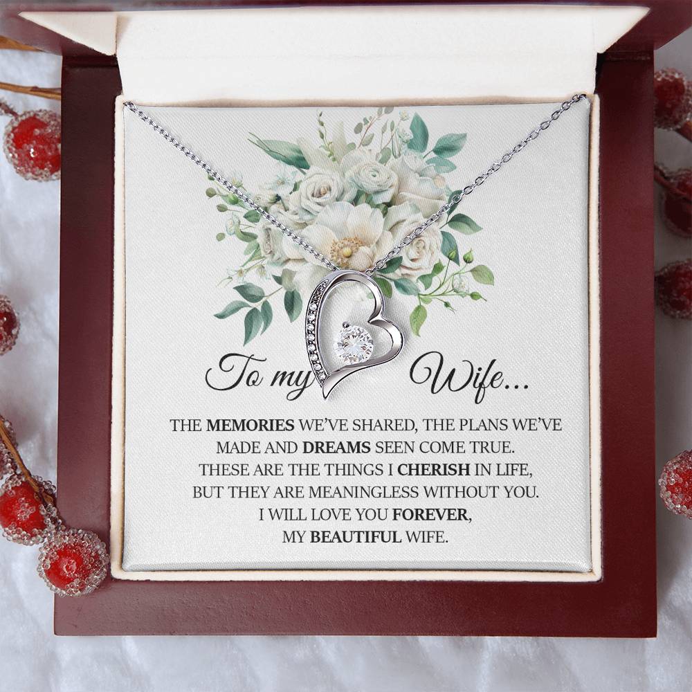 To My Wife, Forever Love Necklace
